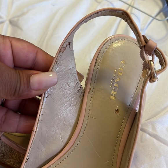 Women's COACH  Cream and Tan Espadrilles - Picture 6 of 10